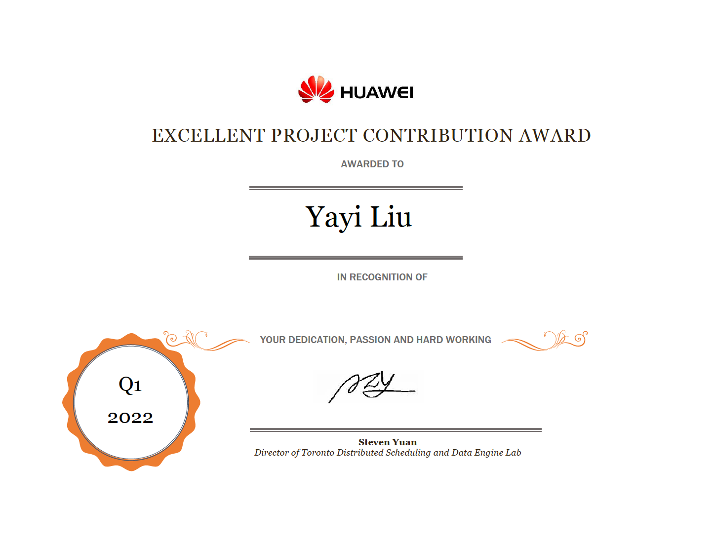 award